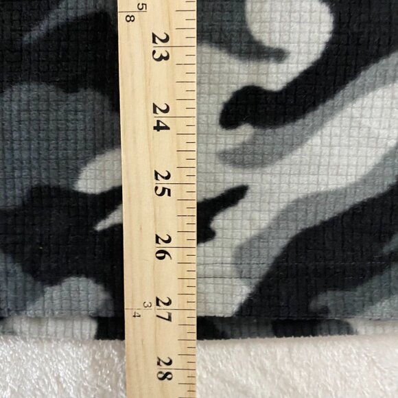 Vintage Starter 1/4 Zip Pullover Black Gray Camo Camouflage Sweater Men's XL - Picture 9 of 10